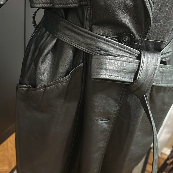 🌺🌺 NWT JESSICA ASH LEATHER COAT SIZE M - Picture 4 of 13